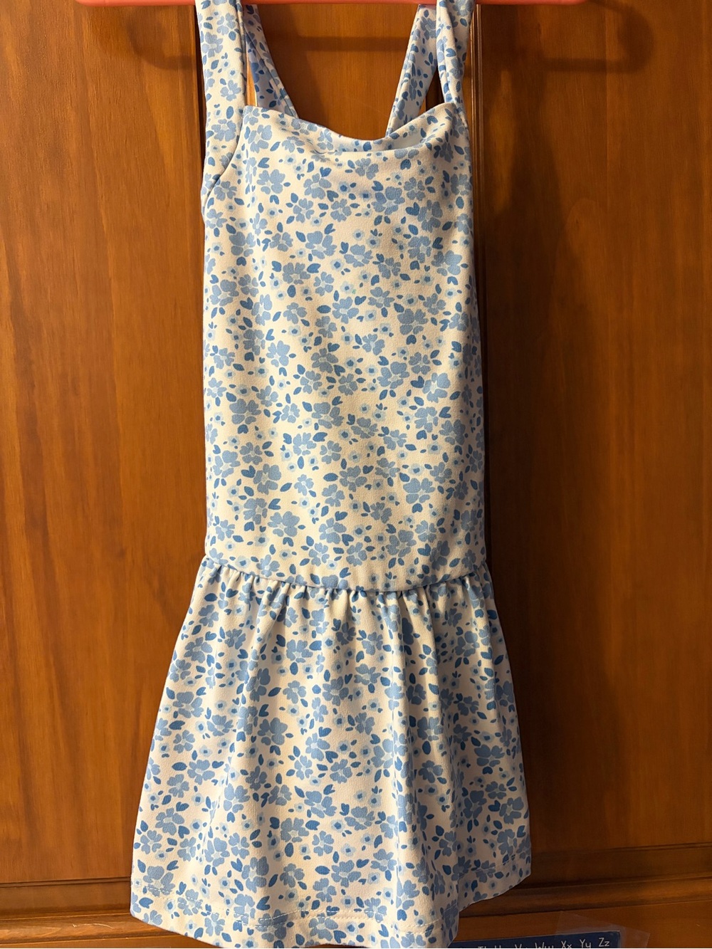 Cat & Jack Light Blue Floral Tank Dress